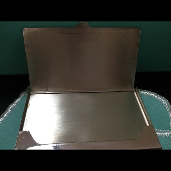 Tiffany & Co. sterling silver 925 Plaid card case - Picture 6 of 8